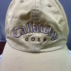 Callaway‎ Light Yellow Womens  Adjustable Strapback Golf Hat
